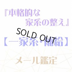画像1: 『本格的な家系の整え』メール鑑定★一家系・補給★