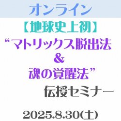 画像1: 【オンライン(Zoom)】“マトリックス脱出法＆魂の覚醒法”伝授セミナー