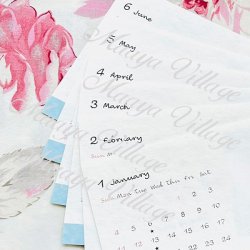 遊び心のあるフォントを用い、『遠隔ヒーリング』の日には目印の “★” を配置しています。