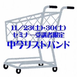 画像: 11/23(土)・30(土)第2回『覚醒・悟り 寺子屋セミナー【急】』参加者限定〜中今リストバンド